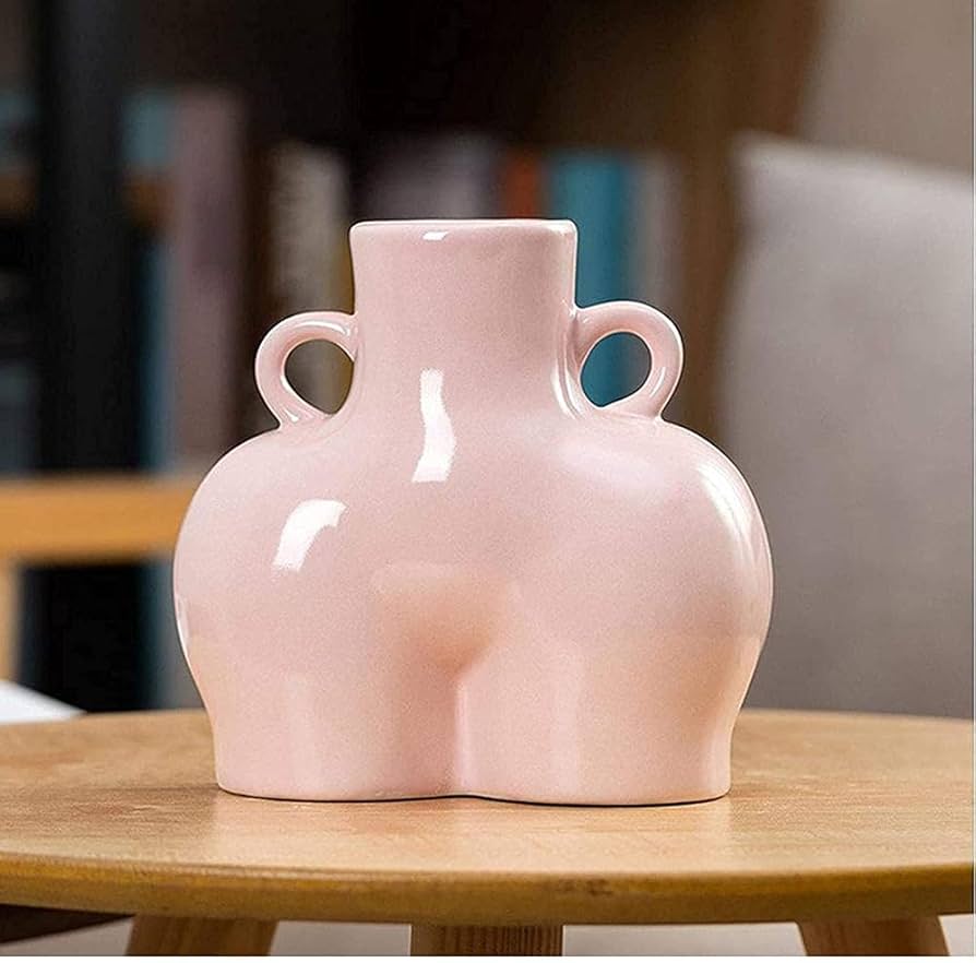 Amazon.co.jp: ボディフローラル花瓶セラミックミニマリスト女性